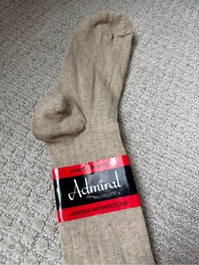McGregor Admiral Men's Dress Socks over the calf oatmeal tan